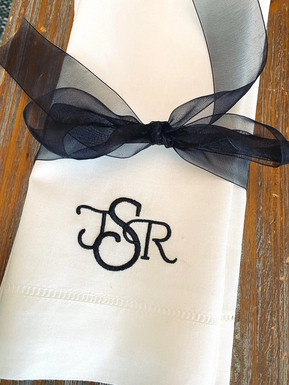 Sienna Monogrammed Cloth Dinner Napkins - Set of 4 napkins