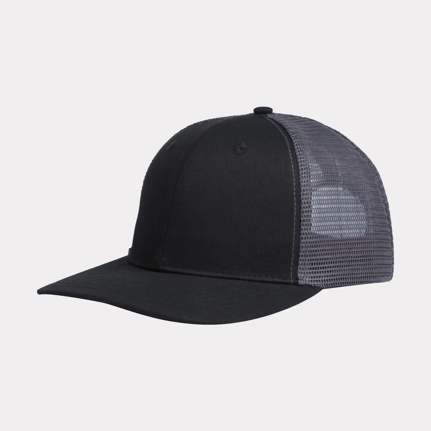 Slightly Curved Trucker Hat Brim Baseball Cap Men's Snapback