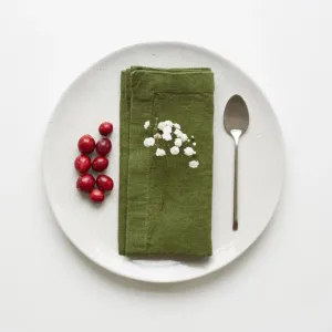 Solid Color Linen Napkins - Set of 6