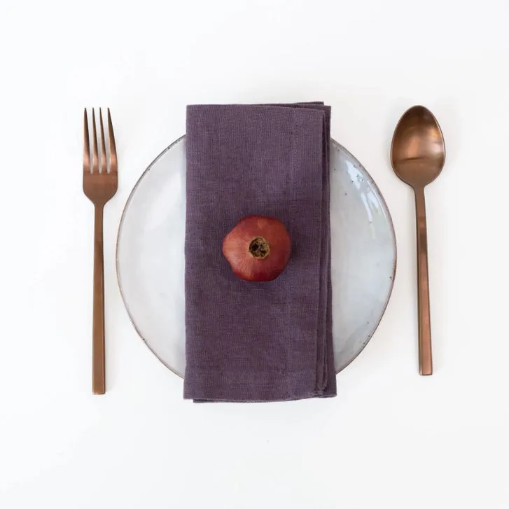 Solid Color Linen Napkins - Set of 6