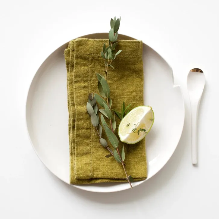 Solid Color Linen Napkins - Set of 6