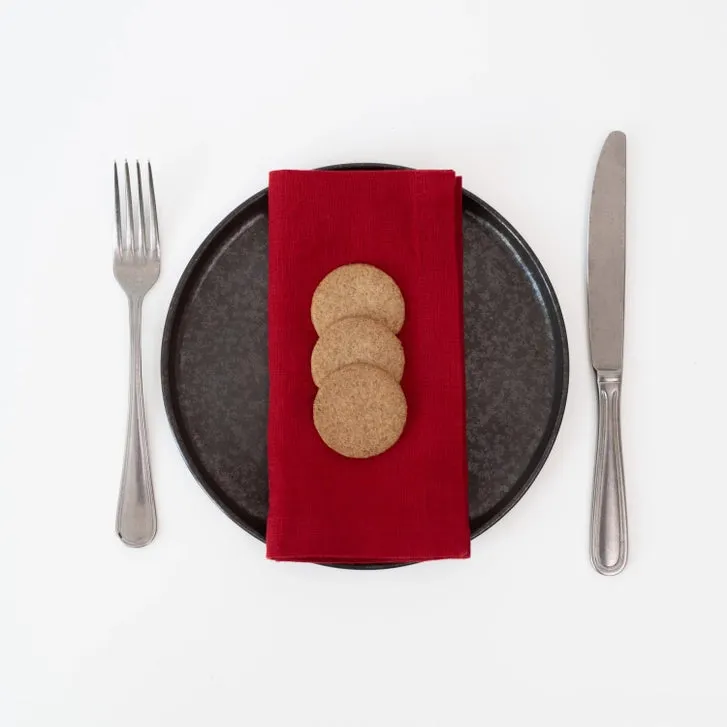 Solid Color Linen Napkins - Set of 6