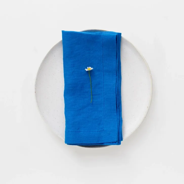 Solid Color Linen Napkins - Set of 6