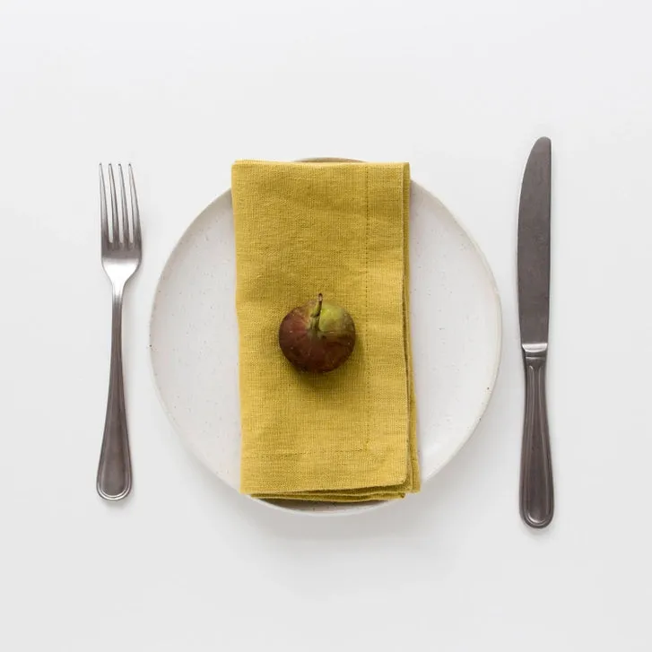 Solid Color Linen Napkins - Set of 6