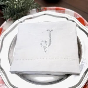 Southern Monogrammed Cloth Dinner Napkins - Set of 4 napkins