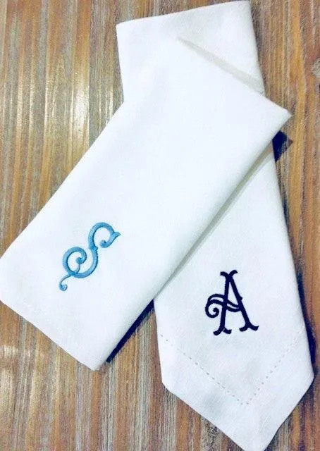 Southern Monogrammed Cloth Dinner Napkins - Set of 4 napkins