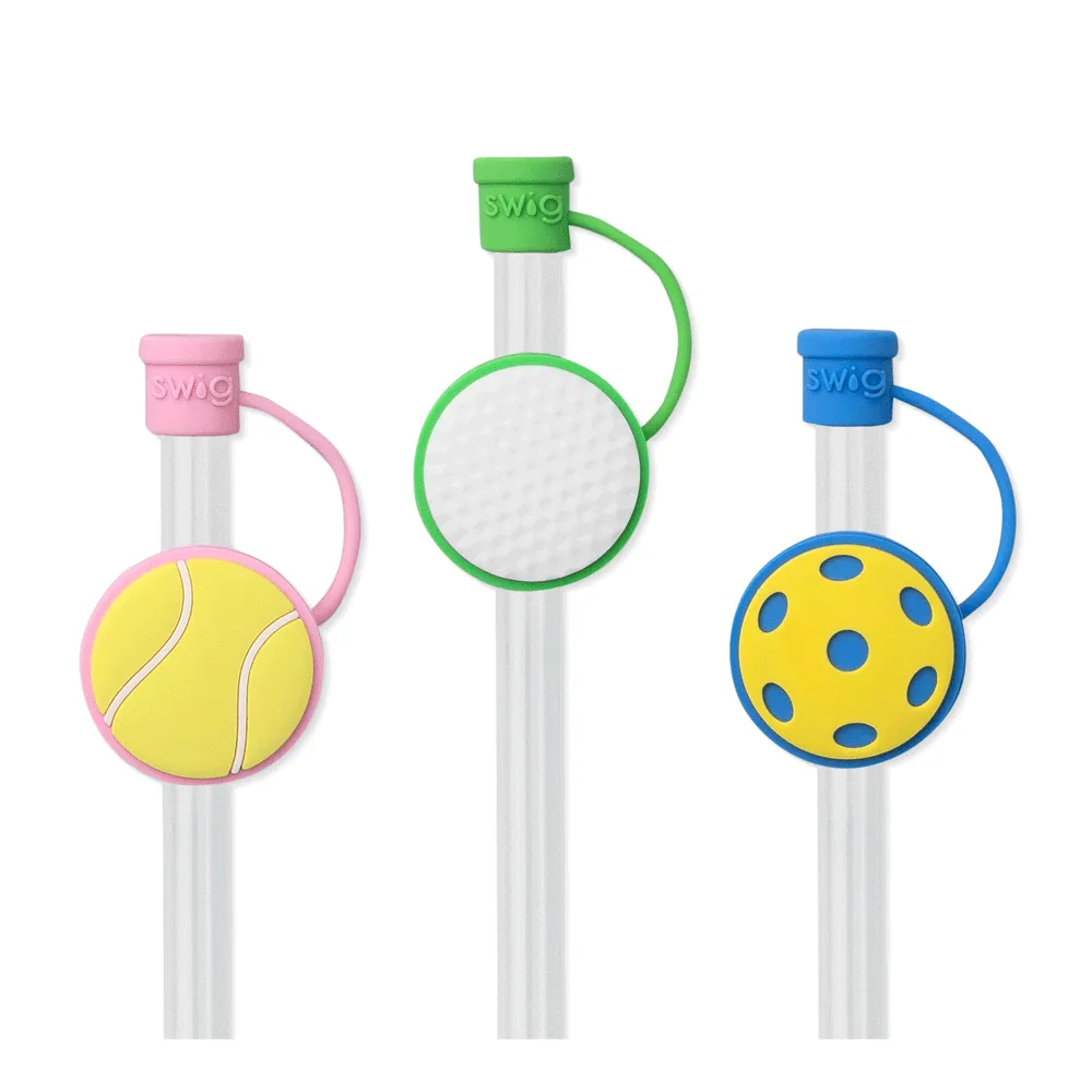 Sports Straw Topper Set