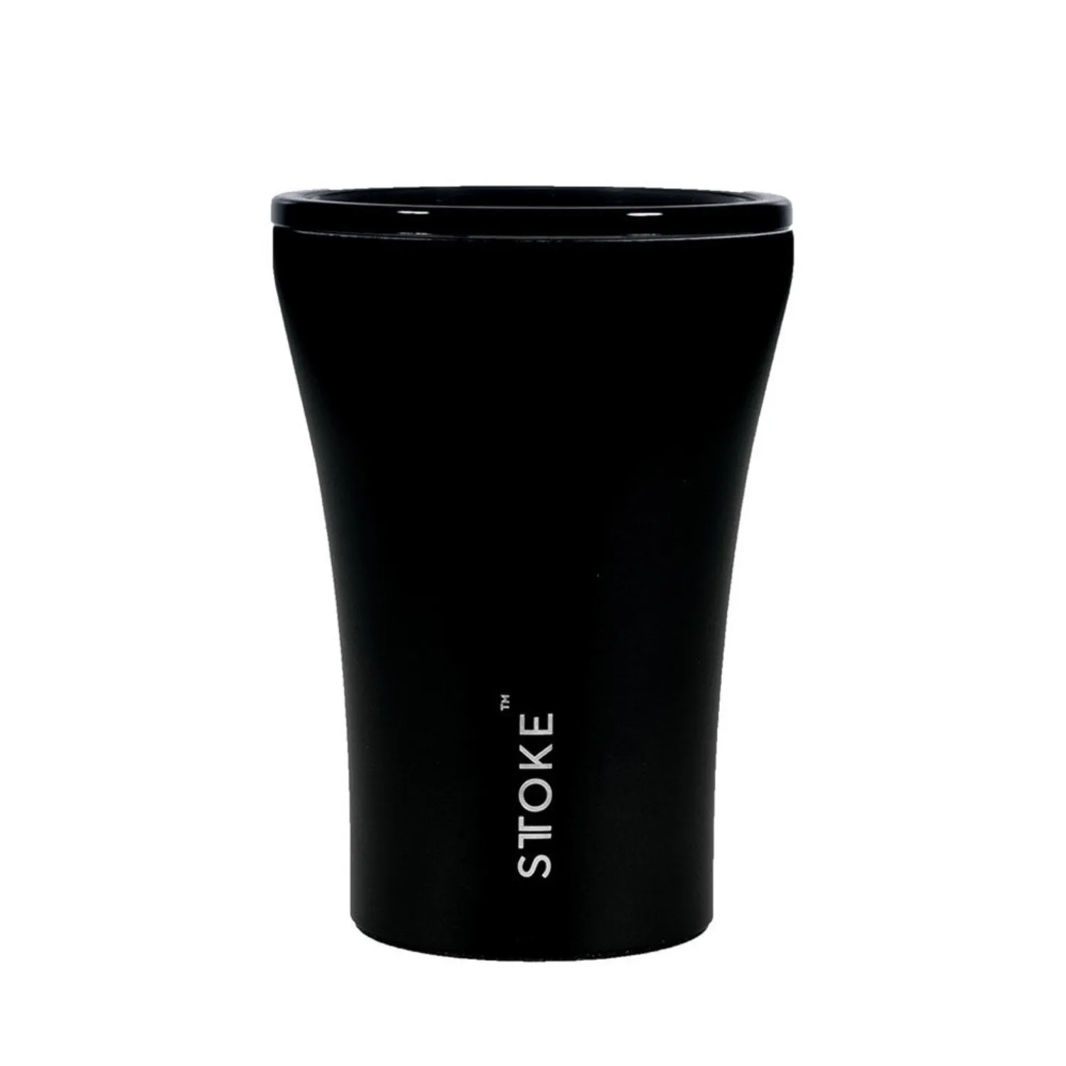 sttoke | ceramic reusable cup 8oz | luxe black - LC