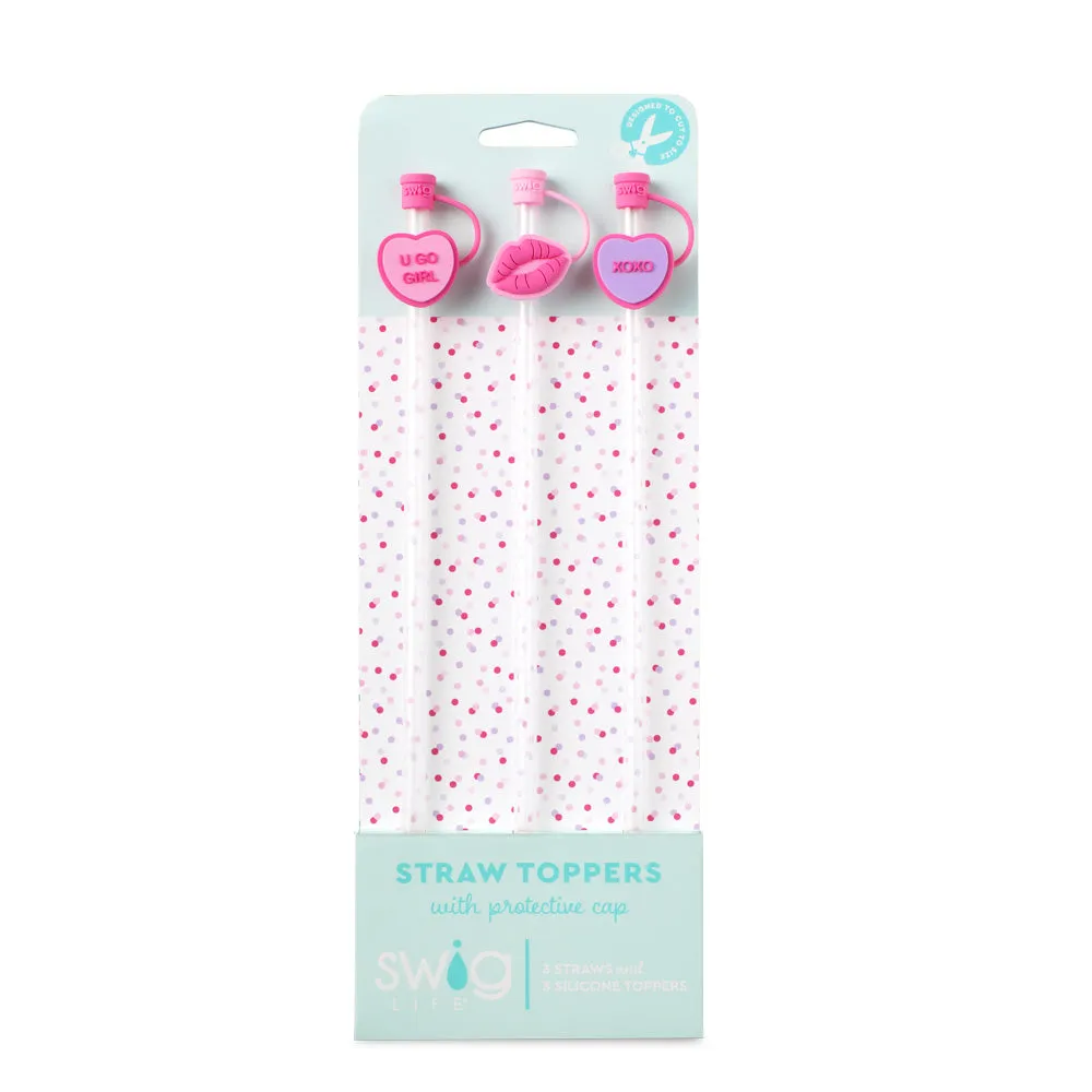 Swig | Valentine's Day Straw Topper Set