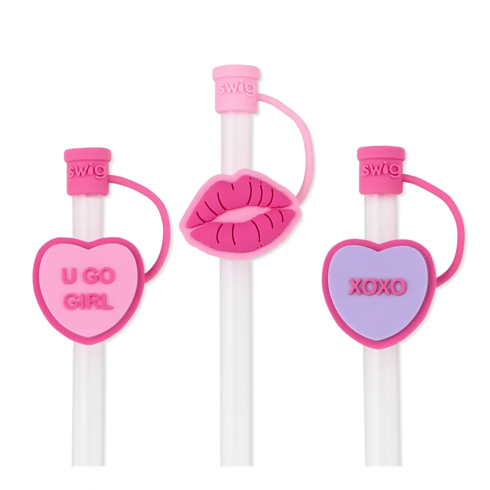 Swig | Valentine's Day Straw Topper Set