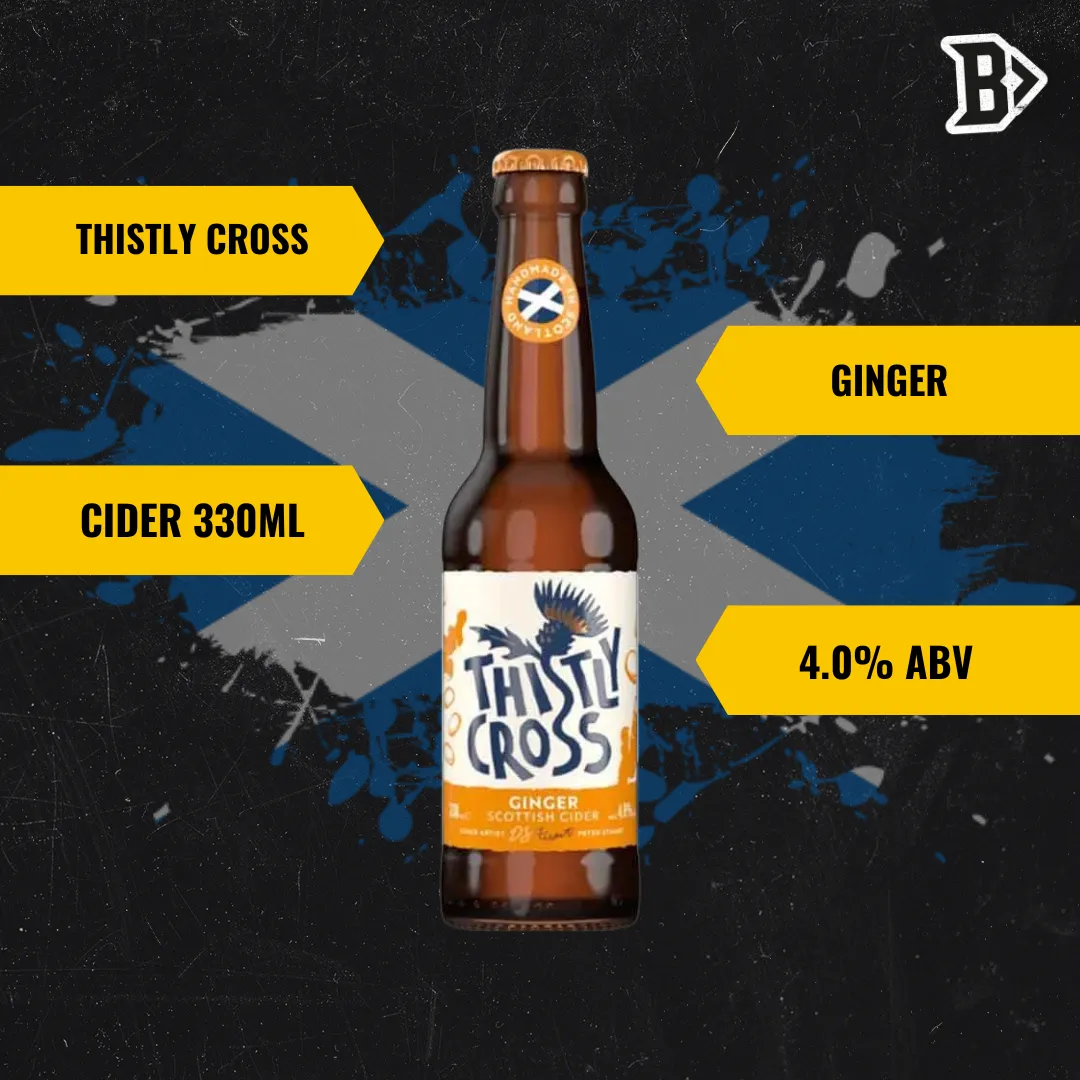 Thistly Cross Real Ginger Craft Cider 330ml Bottles - 4.0% ABV (12 Pack)