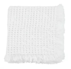 Waffle Weave White Napkins, Set of Four