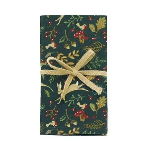 Walton & Co Navy Enchanted Forest Napkins (Set of 4)