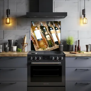 Wine Bottles - Glass Splashback