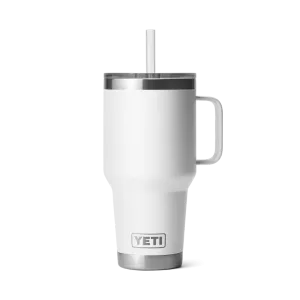 YETI Rambler 35 OZ (994ml) Straw Mug With Straw Lid - White