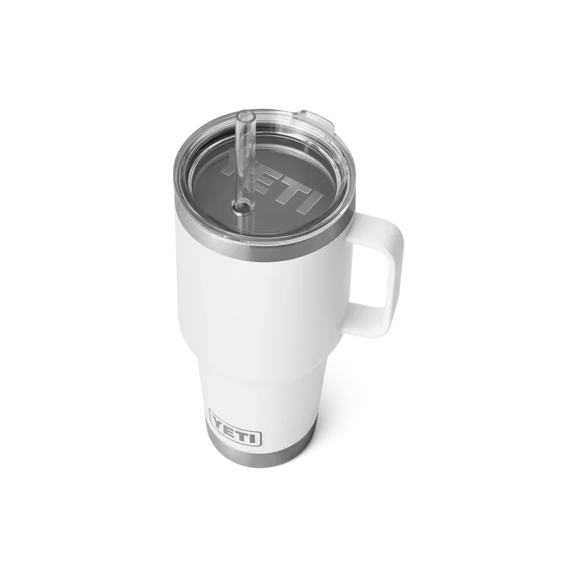 YETI Rambler 35 OZ (994ml) Straw Mug With Straw Lid - White